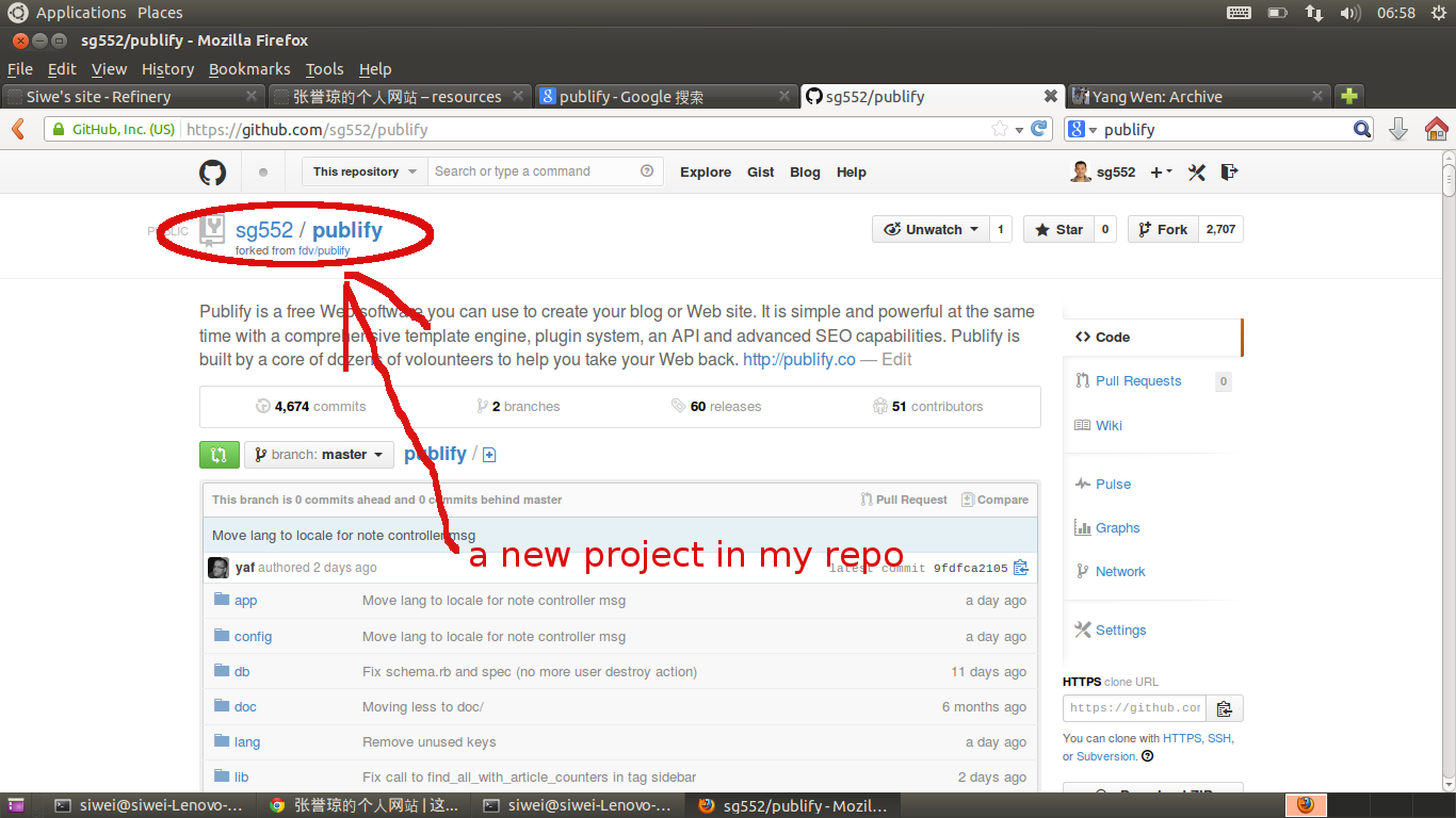 Newly Forked Project