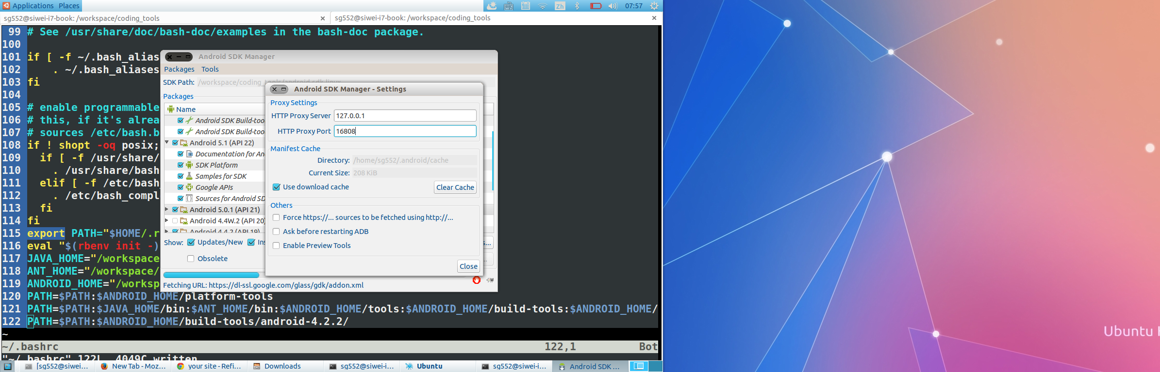 Set Android Sdk Manager Proxy