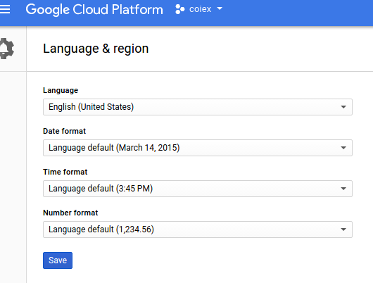 Google Cloud Change Language 2